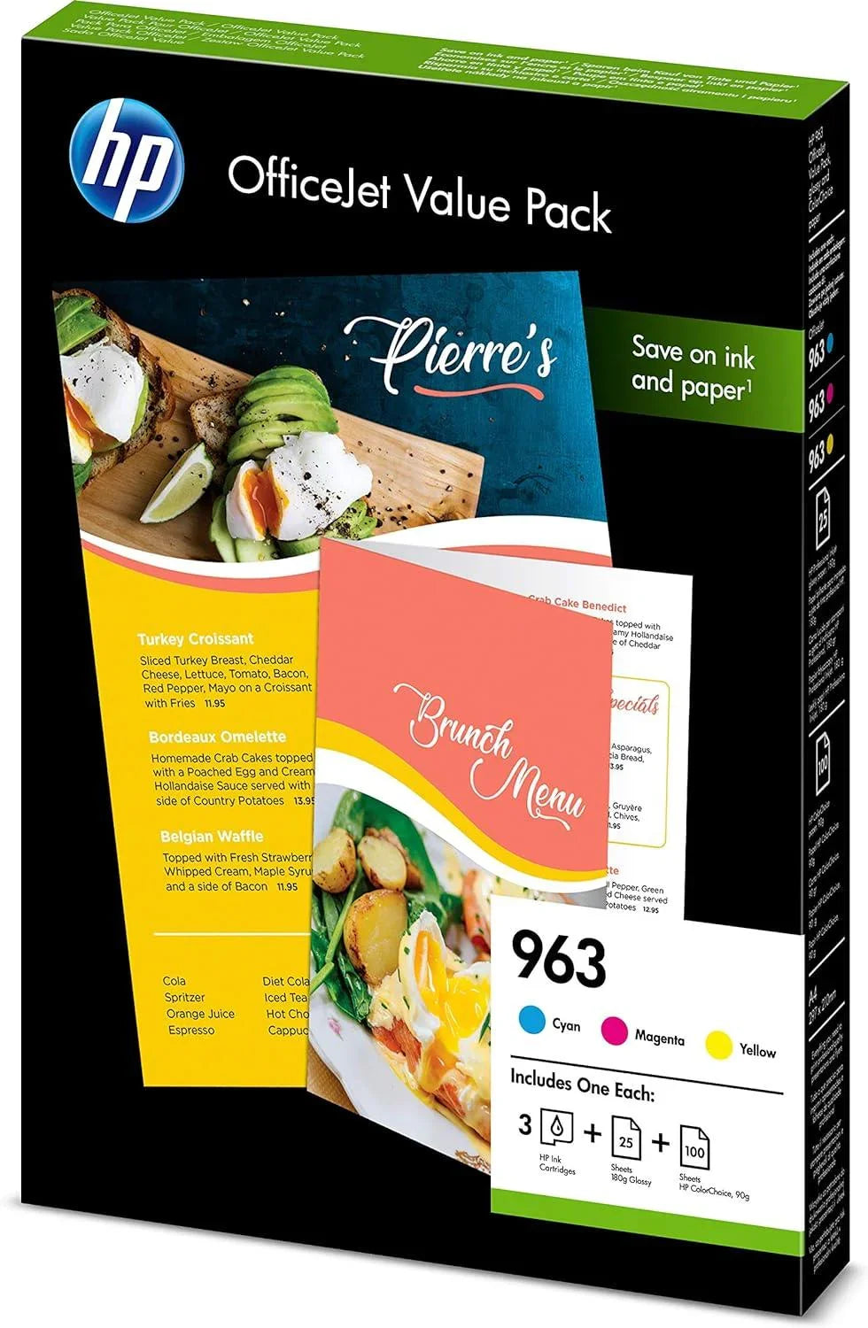 HP 6JR42AE 963 Officejet Value Pack, Cyan/Magenta/Yellow, Multipack - eBuy UAE